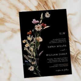 Convites Casamento de Flores Silvestres Boho