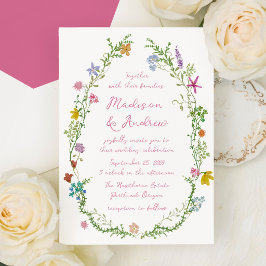 Convites Casamento de Flores Silvestres no Jardim Caprichos
