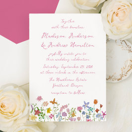 Convites Casamento de Flores Silvestres no Jardim Caprichos