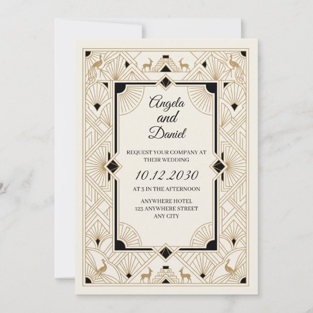 Convites Casamento de Flores Silvestres Pastel (Frente)