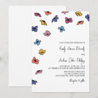 Casamento de Flores Violetas Coloridas