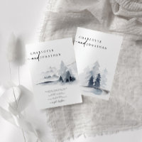 Casamento de Floresta Elegante Azul Dusty