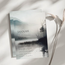 Casamento de Floresta Estética de Montanha Escura 