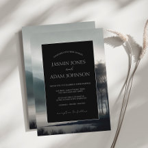 Casamento de Floresta Estética de Montanha Escura 