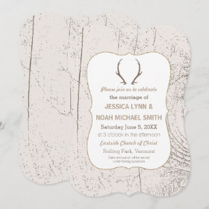 Convites Casamento de Floresta Russa e Madeira Barn