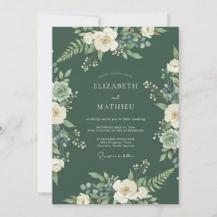 Convites Casamento de Floresta Verdejante e Sempreverde