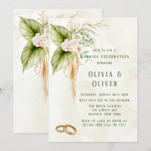 Casamento de Florestas Tropicais Verde Elegante