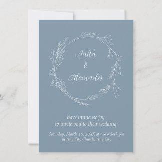 Convites Casamento de Flower Simples
