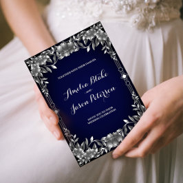 Convites Casamento de Folhagem de Corte Luxuriosa