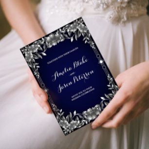 Convites Casamento de Folhagem de Corte Luxuriosa