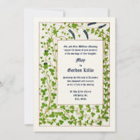 Casamento de Folhagem de Vinha e Vestuário da Era 