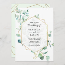 Casamento de Folhas Geométricas de Granja Dourada