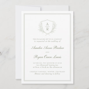Convites Casamento de Folhas Mínimas Elegantes