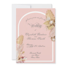 Casamento de Folhas Tropicais Grama Pompas Boêmia