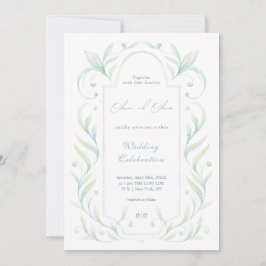 Convites Casamento de Folhas Verdes