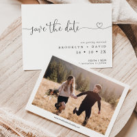 Casamento De Fonte De Coração Minimalista Salve O