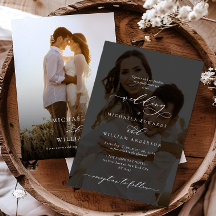 Casamento de Foto 2-Foto Elegante Moderna Caligraf