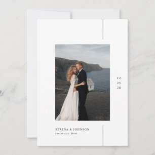 Convites Casamento de Foto Boho Minimalista