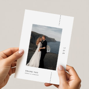 Convites Casamento de Foto Boho Minimalista