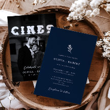 Casamento de Foto Botânica Minimalista Elegante