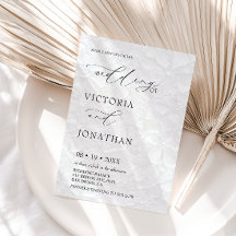 Casamento de Foto Branca Moderna