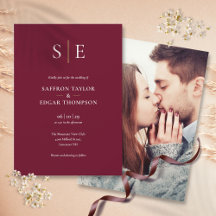 Casamento De Foto Com Monograma Em Dourado E Borgo