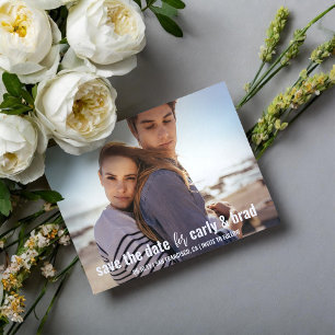 Convites Casamento de Foto de Break de Verão Salve a Data