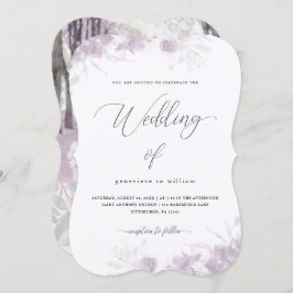 Convites Casamento de Foto de Sobreposição Floral Botânica