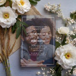 Convites Casamento de Foto Divertido Joyful