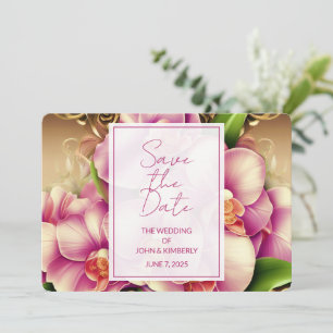 Convites Casamento de Foto do ornamentado Salve a Data
