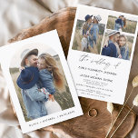 Convites Casamento de Foto Elegante Moderno Minimalista<br><div class="desc">Convite de casamento com arco fotográfico na frente e quatro (4) atrás. Os convites para o casamento contêm uma tipografia cursiva escrita moderna,  escrita com letra manuscrita,  que é elegante,  simples e moderna a ser usada depois de você comemorar o dia do casamento simples e minimalista.</div>