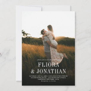 Convites Casamento de Foto em Quadrinhos Russo Moderno