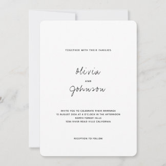 Convites Casamento de Foto Minimalista