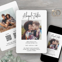 Casamento de Foto Minimalista All-In-One 2 de RSVP