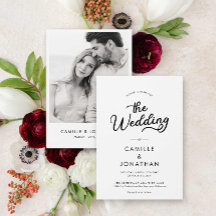 Casamento de Foto Minimalista Elegante