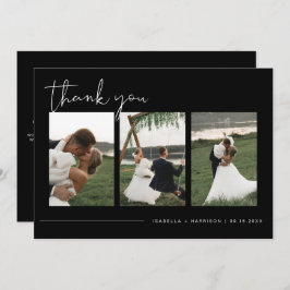 Convites Casamento de Foto Negra de JOVI Modern Edgy Obriga