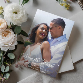 Convites Casamento de Foto Romance Radiante Salvar Data