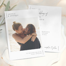 Convites Casamento de Foto Romântica Simples Moderna e Mini