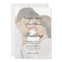 Casamento de Foto Script Preto e Branco 2