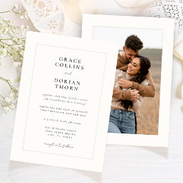 Convites Casamento de Fotografia com a Plataforma de Marfim