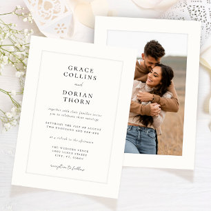 Convites Casamento de Fotografia com a Plataforma de Marfim