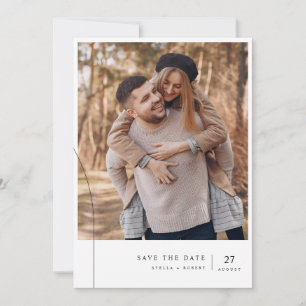 Convites Casamento de Fotografia com Tipografia Simples Rom
