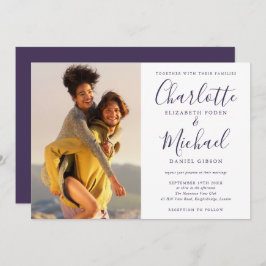 Convites Casamento de Fotografia de Script de Assinatura Ro