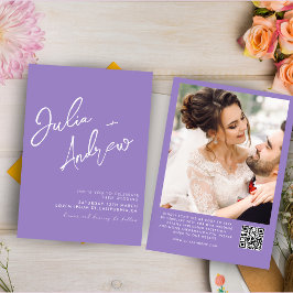 Convites Casamento de Fotografia do Código QR de Script Mín
