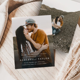 Convites Casamento de Fotografia do Monograma do Tipo Elega