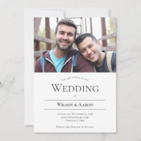 Casamento de Fotografia LGBT da Tipografia Minimal