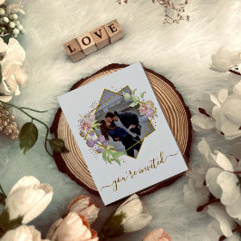 Convites Casamento de Fotografia por Aquarela Moderna