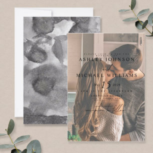 Convites Casamento de Fotografia por Aquarela Vellum Overla