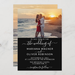 Convites Casamento de Fotografias a Preto e Branco