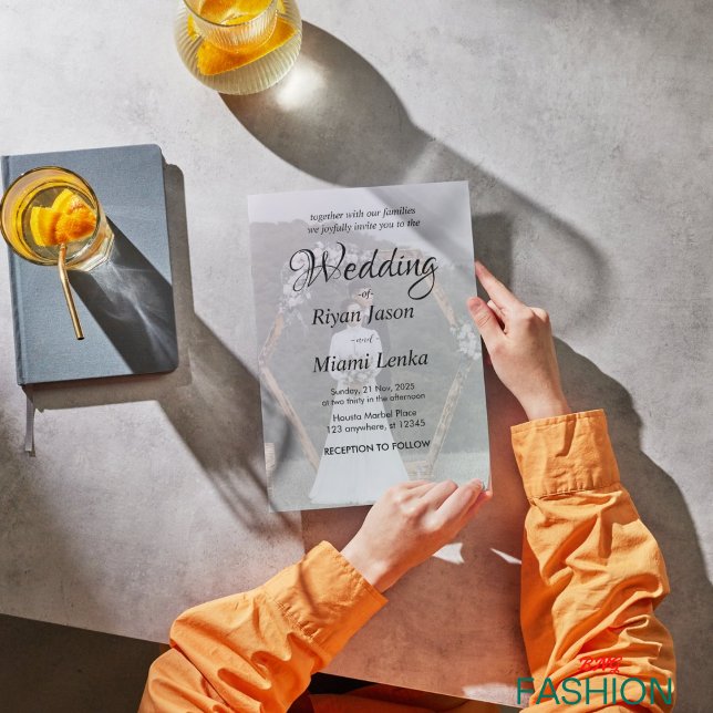 Convites Casamento de Fotografias Clássicas em Preto e Bran (Criador carregado)